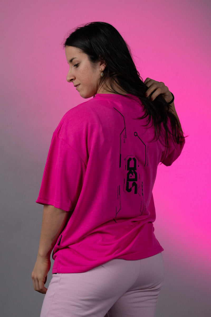 Carica immagine in Galleria Viewer, T-Shirt Nova Oversized Glow Pink - Unisex