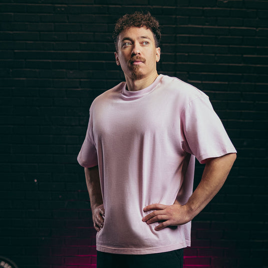 T-Shirt Nova Oversized Pastel Pink - Unisex