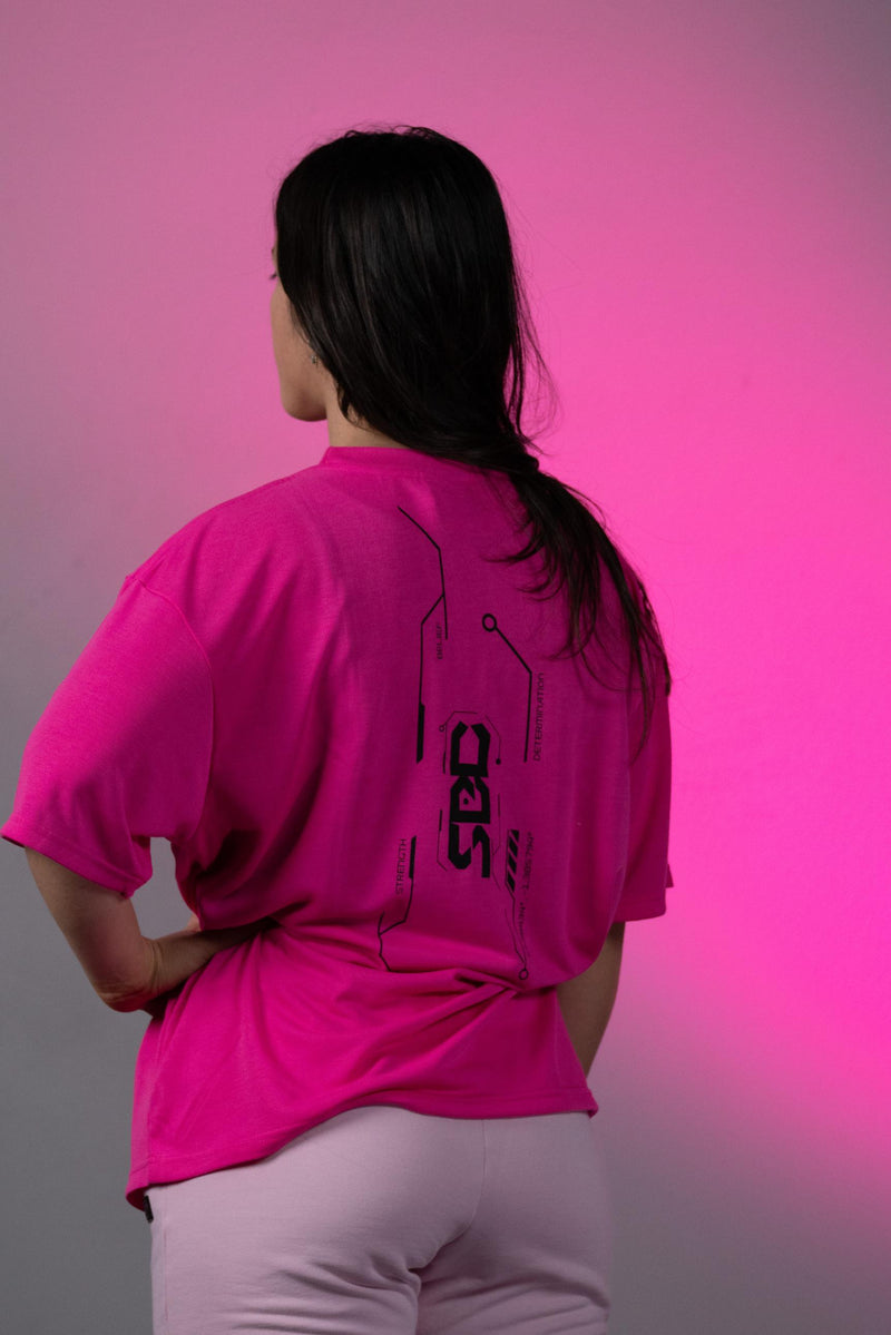 Carica immagine in Galleria Viewer, T-Shirt Nova Oversized Glow Pink - Unisex
