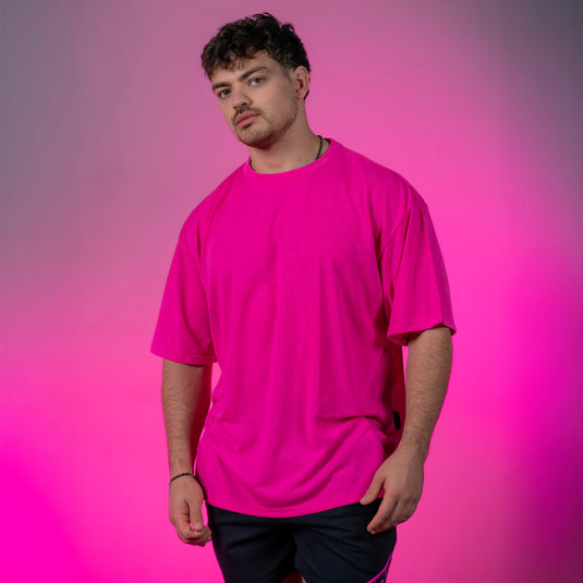 T-Shirt Nova Oversized Glow Pink - Unisex